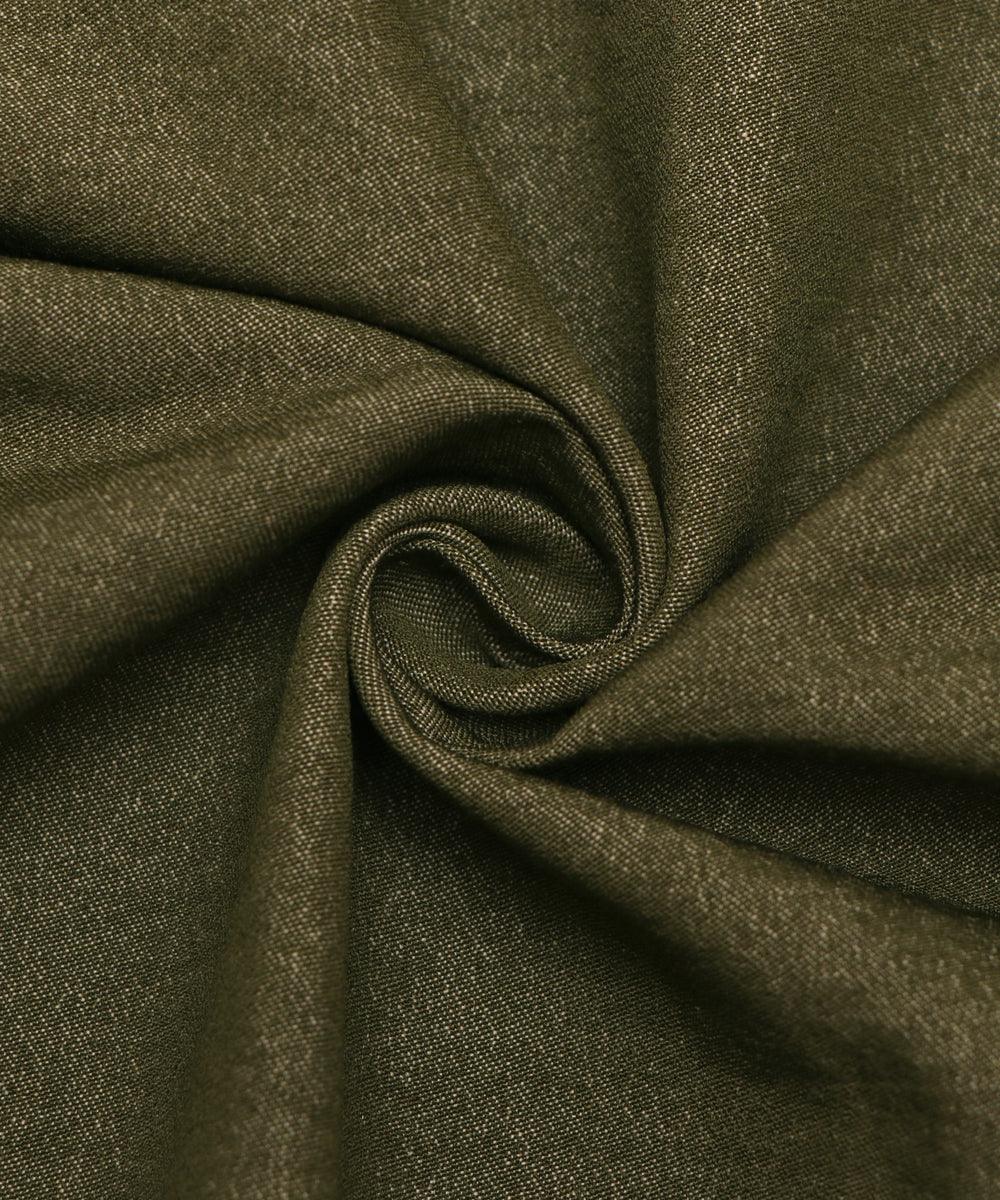 mehandi green plain denim lycra fabric