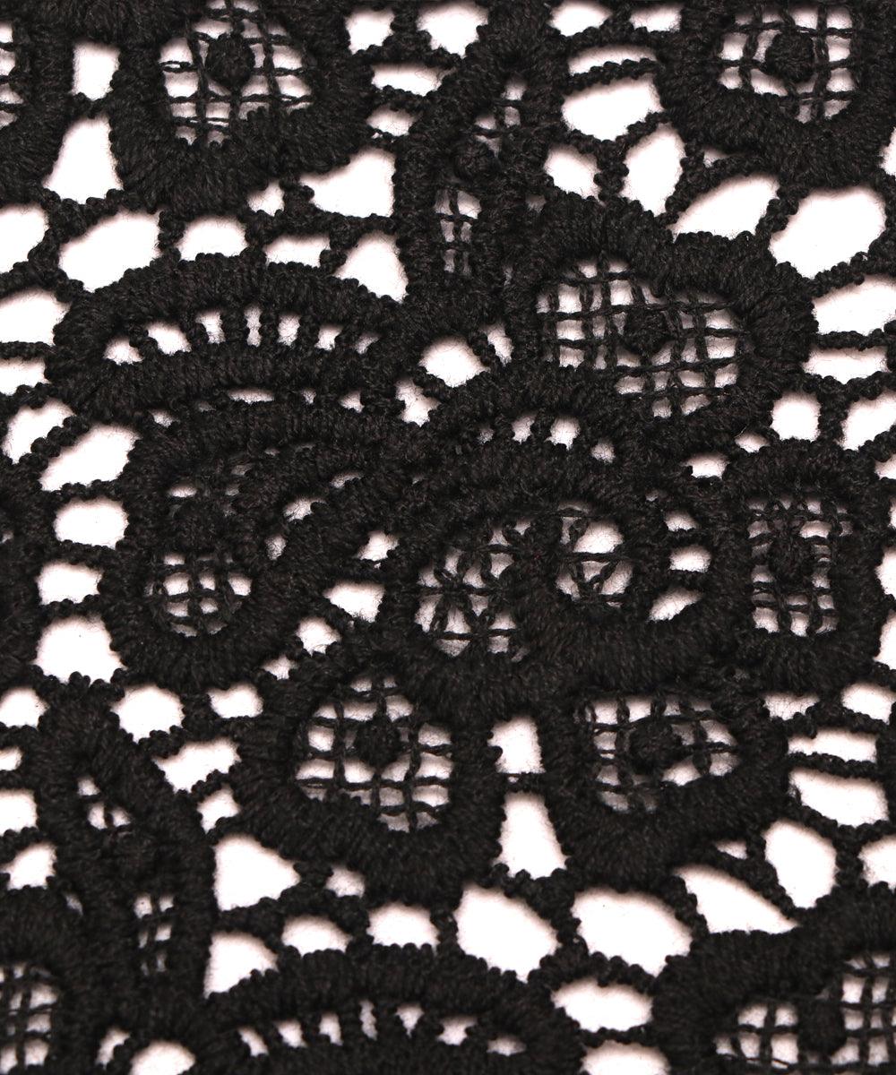 black floral crosia fabic b145 3819