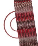 Black Colour Ikat Georgette Fabric