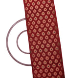 Wine Colour Tree Pattern Chanderi Silk Fabric