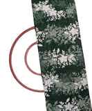 Dark Green Colour Floral Net Sequin Embroidery Fabric