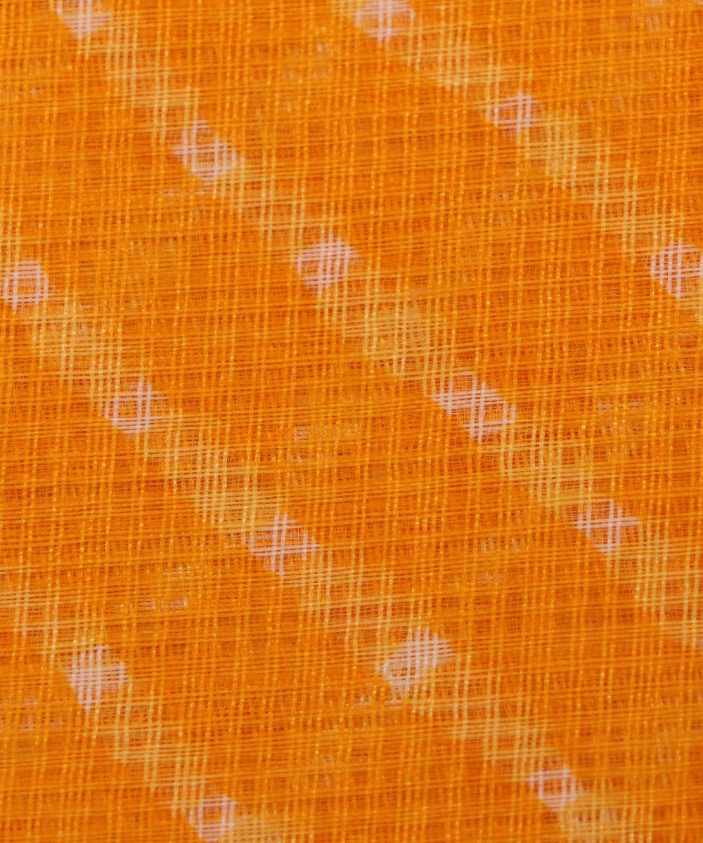 yellow and white lehariya kota doria fabric b136 4157