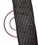 Black Colour Sequin Embroidery Uppada Silk Fabric