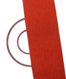 Rust Colour Plain Raw Silk Fabric