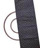 Navy Blue and Golden Sequin Embroidery Two-Tone Malbari Silk Fabric