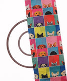 Multi Colour Animal Print Digital Silk Fabric