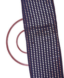 Navy Blue Colour Sequin Embroidery Uppada Silk Fabric