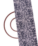 Black Floral Print Georgette Fabric