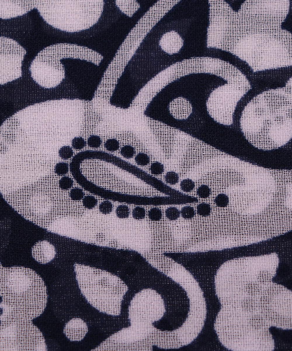 black floral print georgette fabric