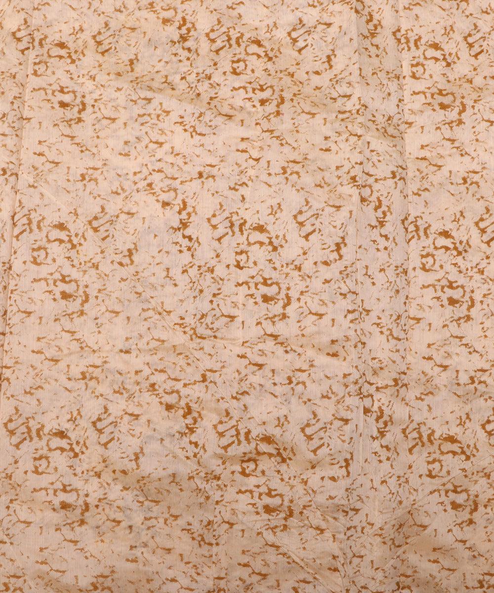 off white unique pattern chanderi silk fabric