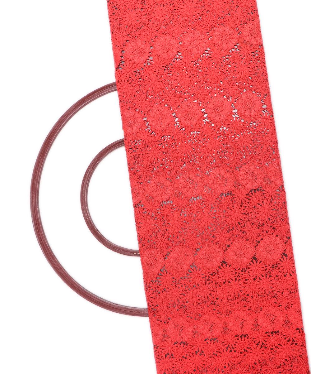 coral floral print crosia fabic b145 8018