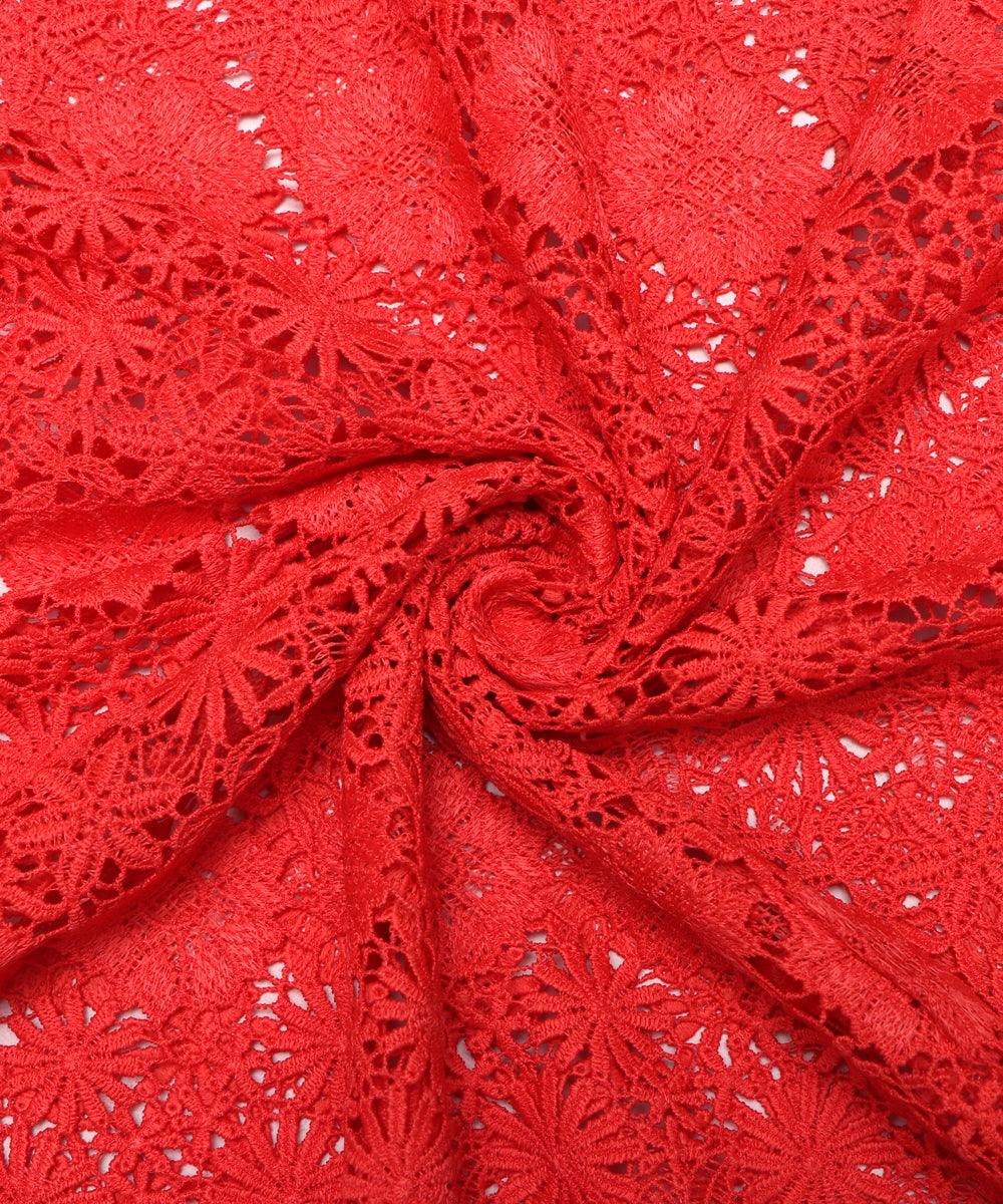 coral floral print crosia fabic b145 8018