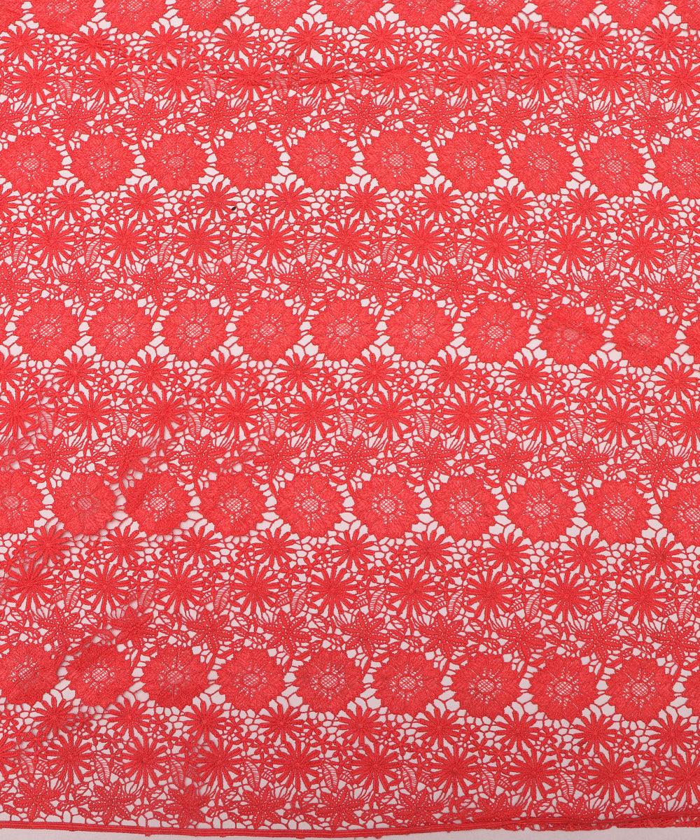 coral floral print crosia fabic b145 8018