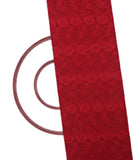 Maroon Floral Crosia Fabic
