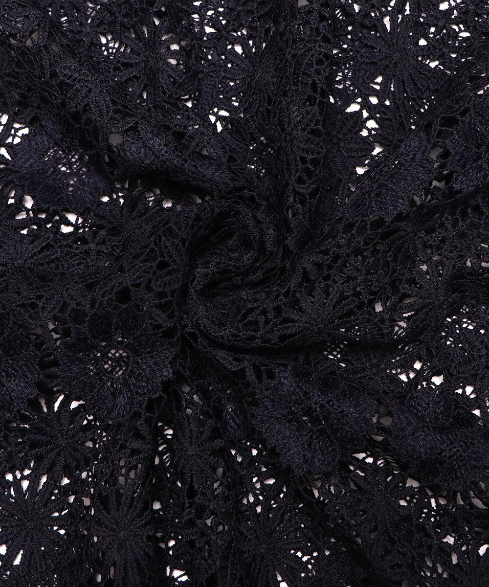 black floral crosia fabic b145 3823
