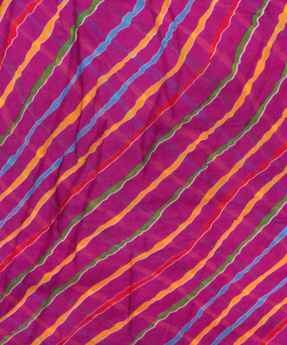 purple and yellow lehariya print georgette fabric b103 4320