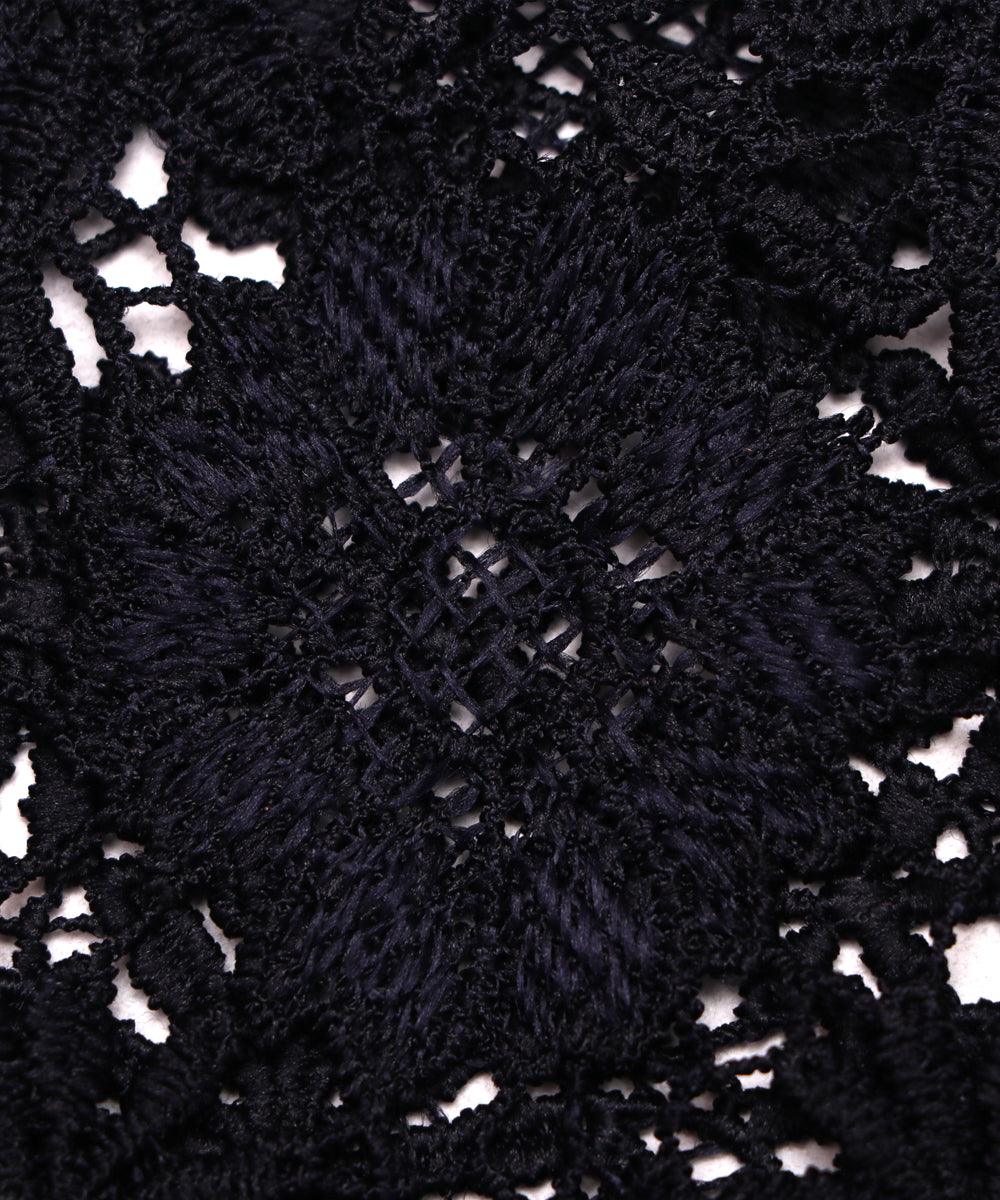 black floral crosia fabic b145 3823