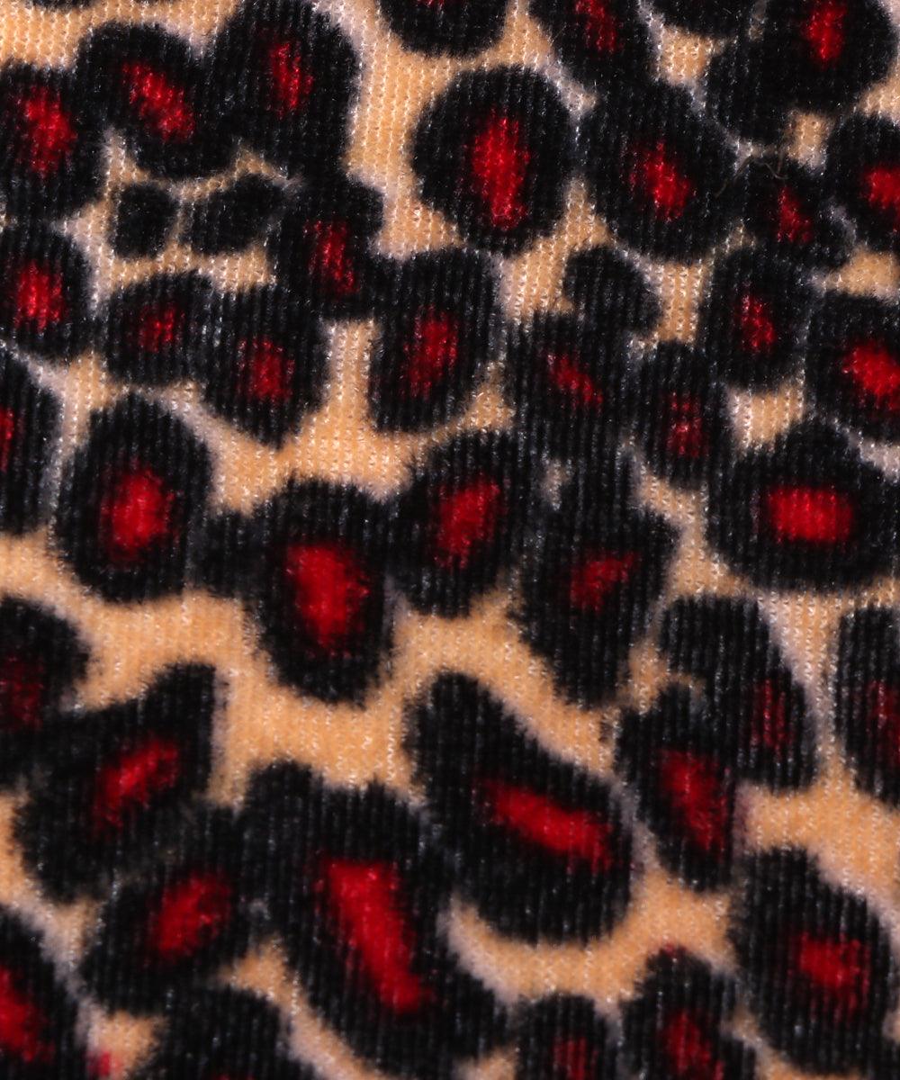 multi color abstract print velvet fabric b106 5418