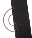 Black Colour Geometric Pattern Floral Border Crosia Fabic