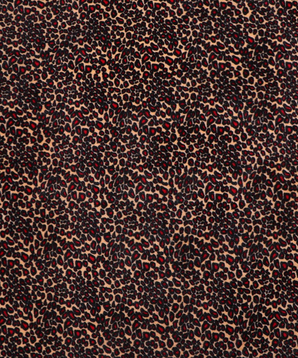 multi color abstract print velvet fabric b106 5418