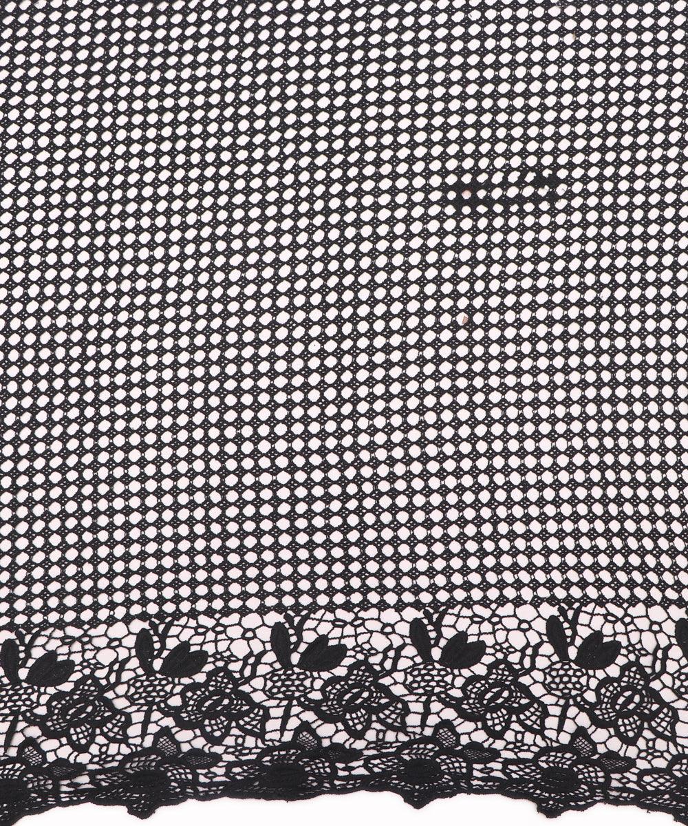 black geometric pattern crosia fabic