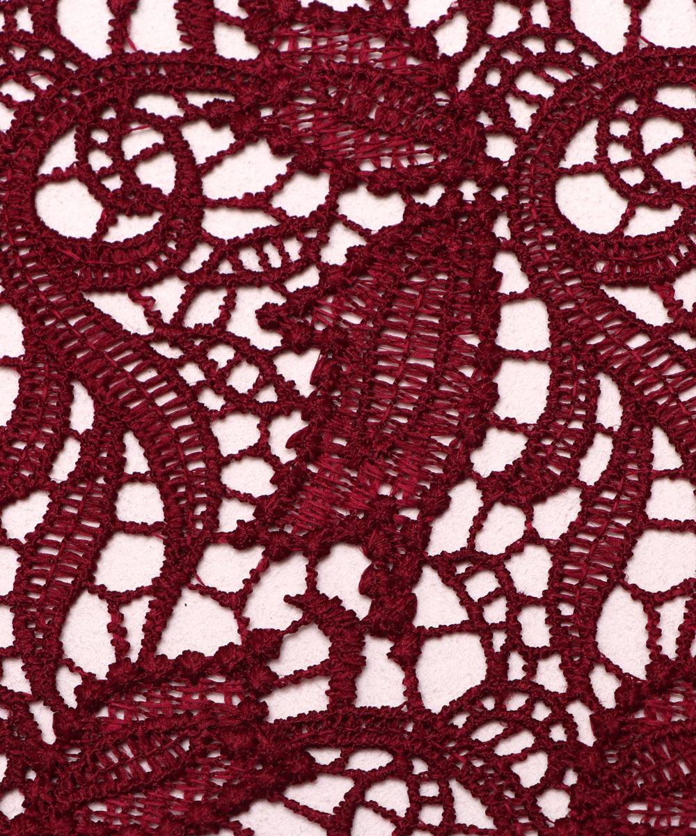 wine leaf pattern crosia fabric b145 3828
