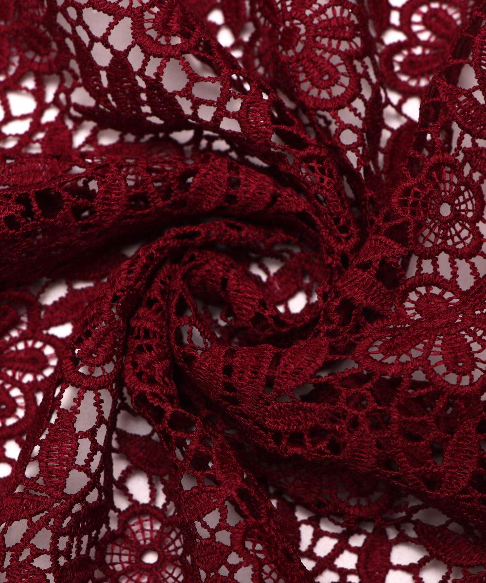 wine floral crosia fabic b145 3826