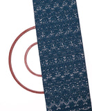 Teal Blue Floral Crosia Fabic