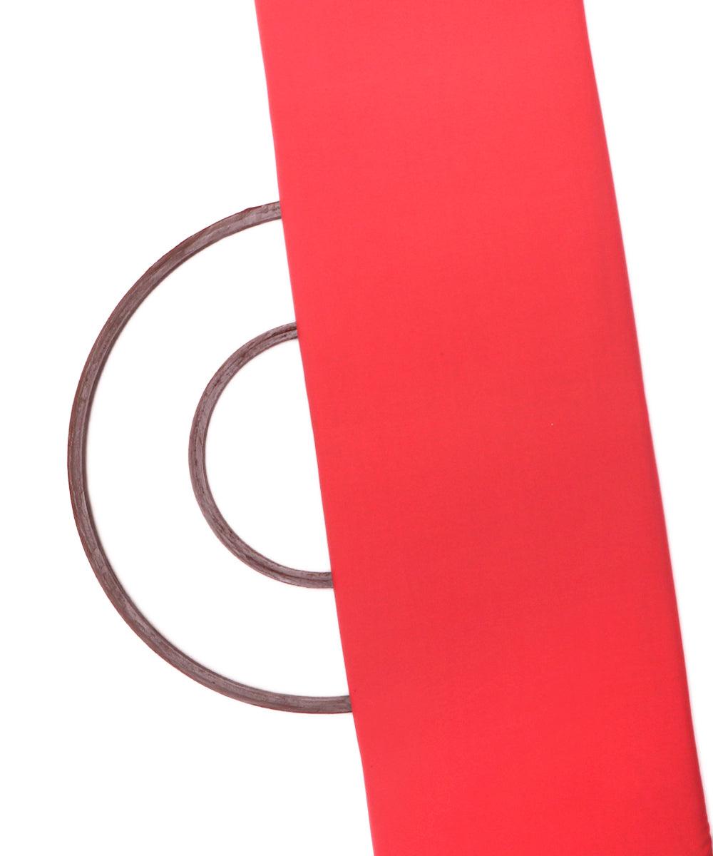 light red plain crepe fabric