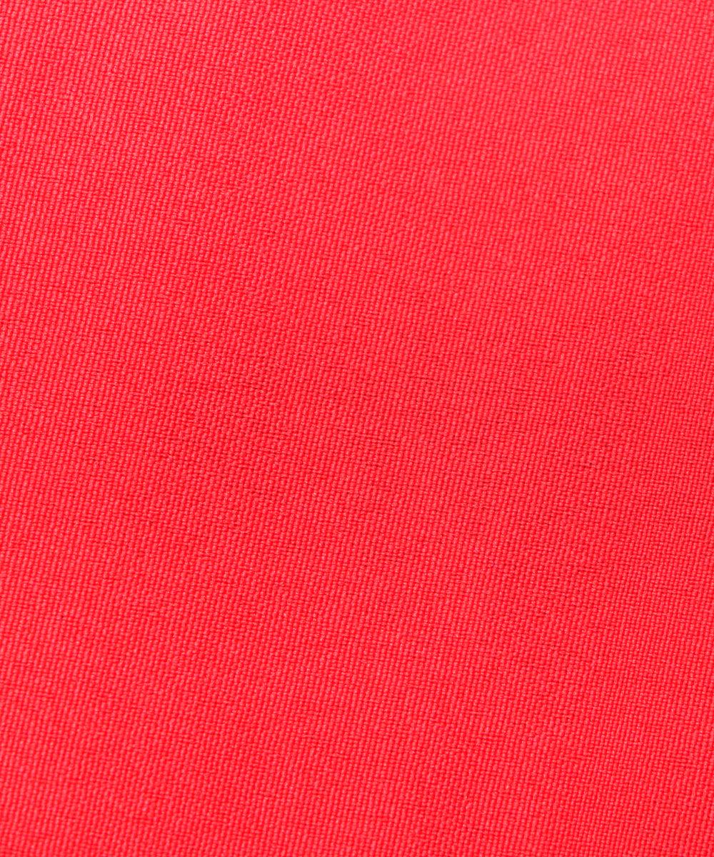 light red plain crepe fabric