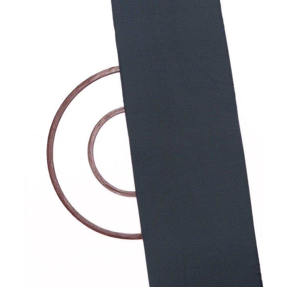 charcoal plain crepe fabric