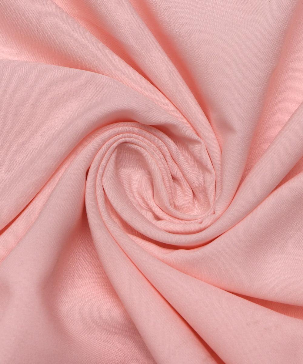 pink plain crepe fabric 2