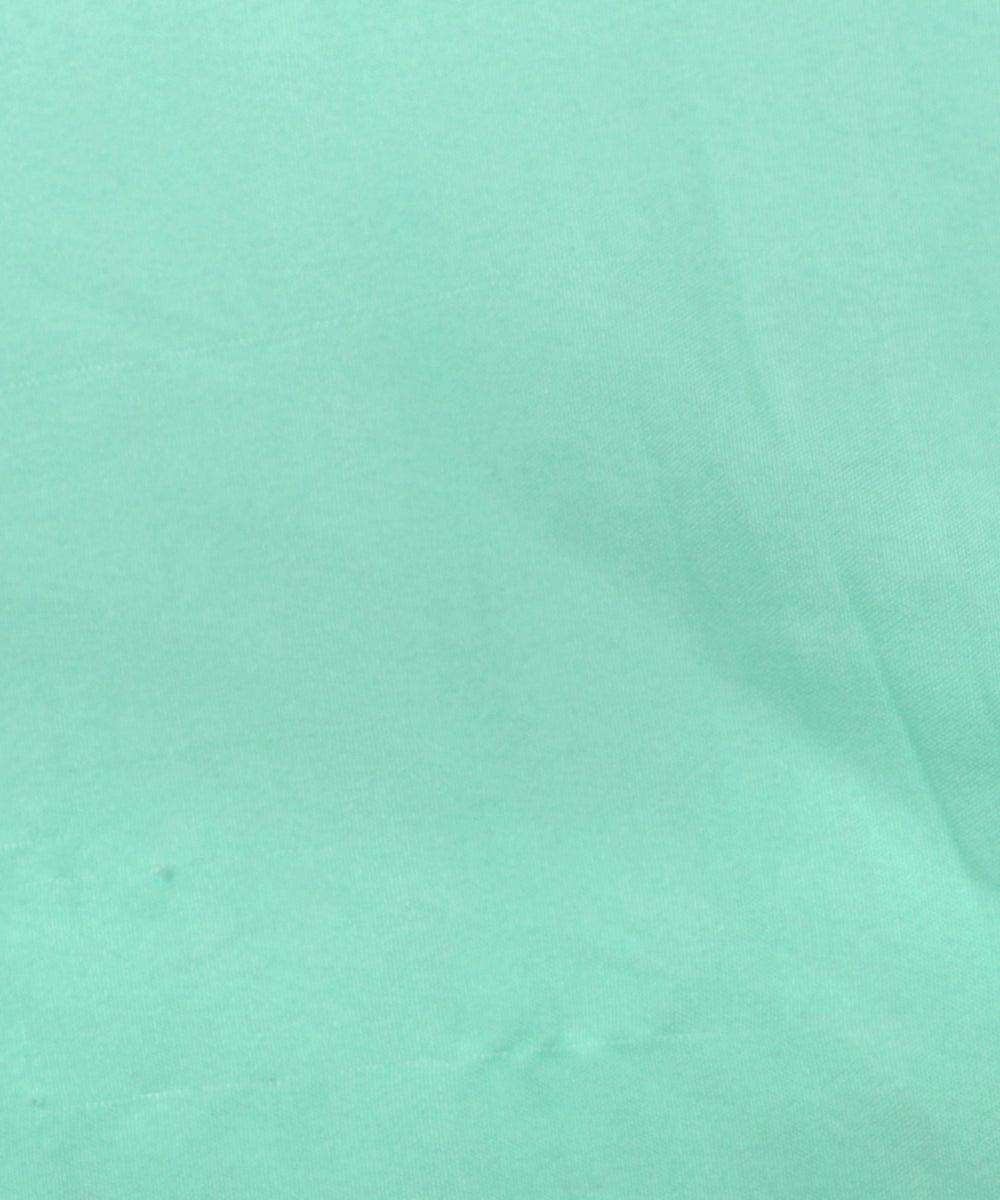 cyan plain crepe fabric