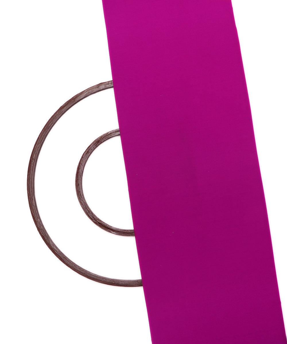 purple plain crepe fabric 2