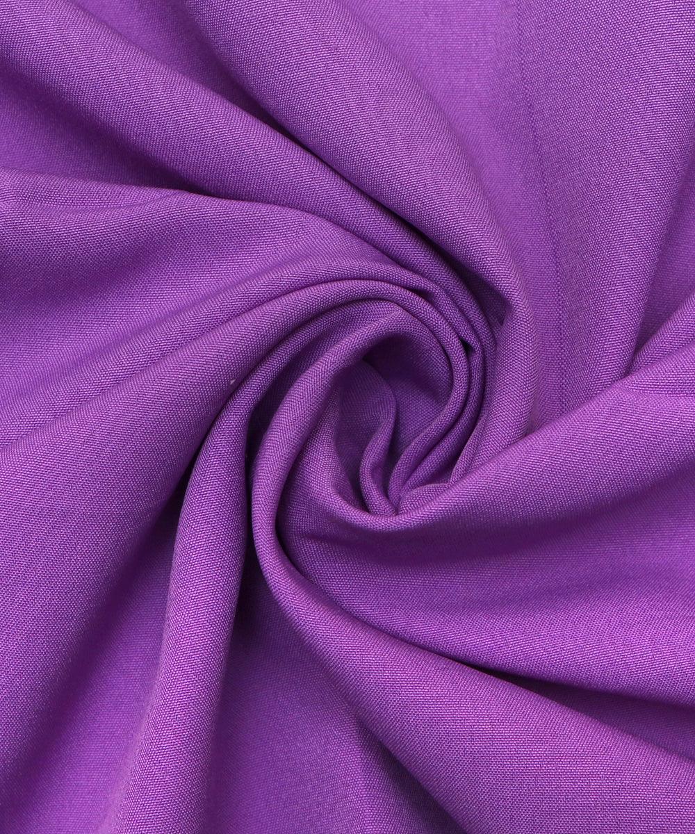 lavender plain crepe fabric 1