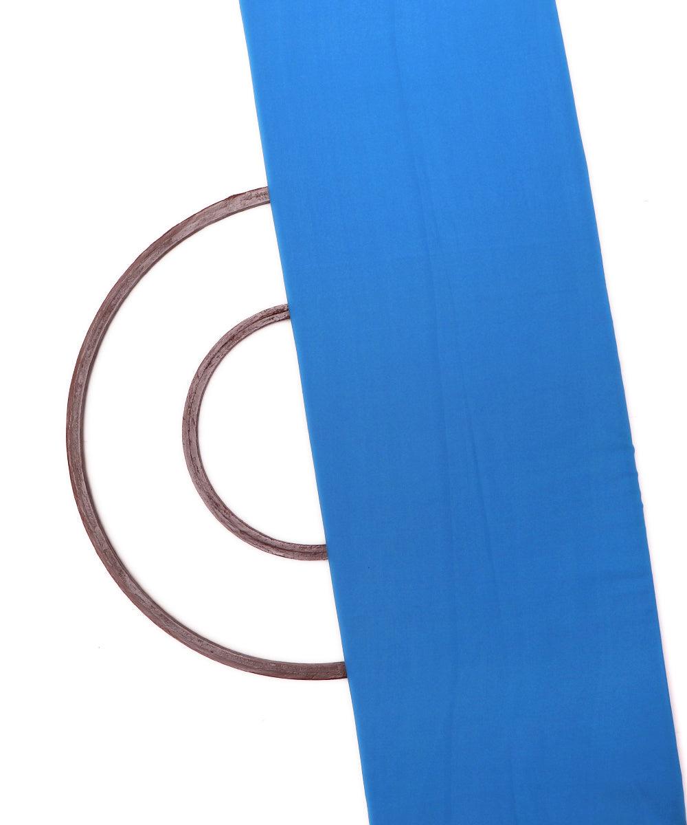 firozi plain crepe fabric