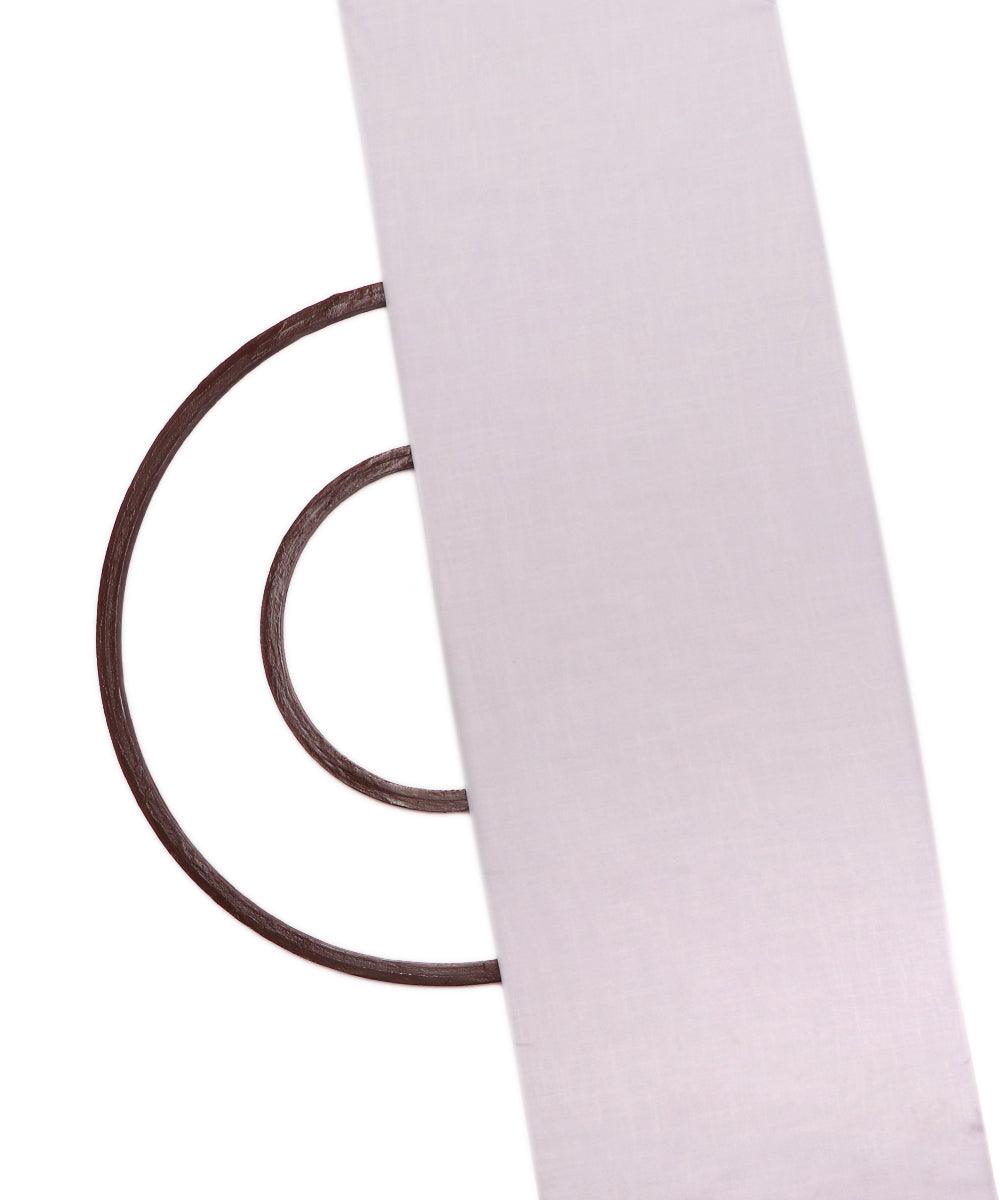 white plain crepe fabric 2