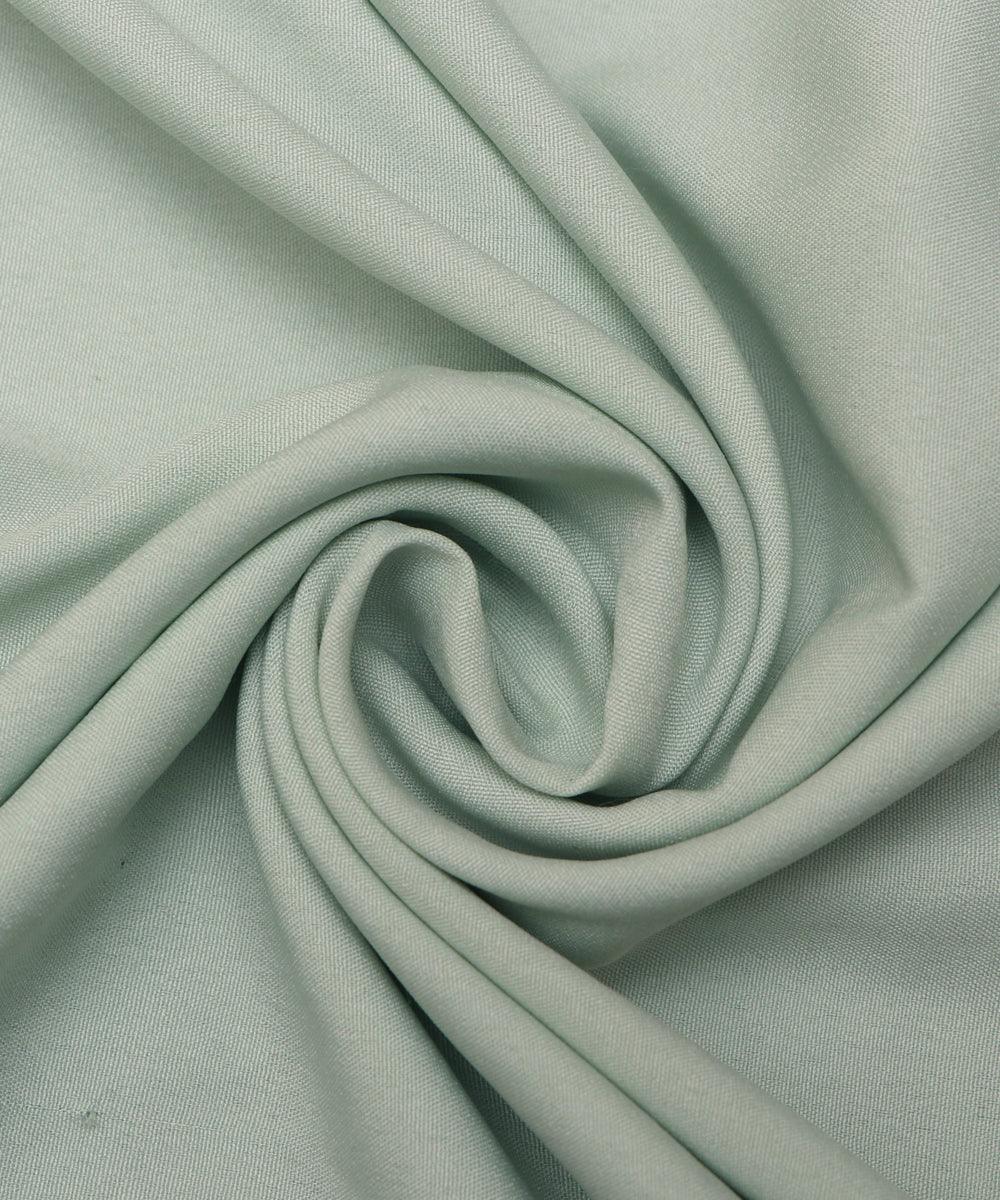 light green plain crepe fabric 1