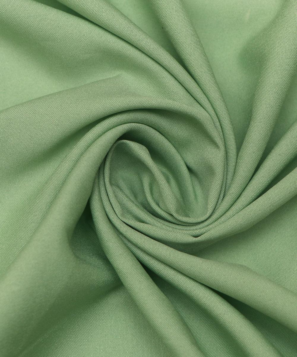 light green plain crepe fabric