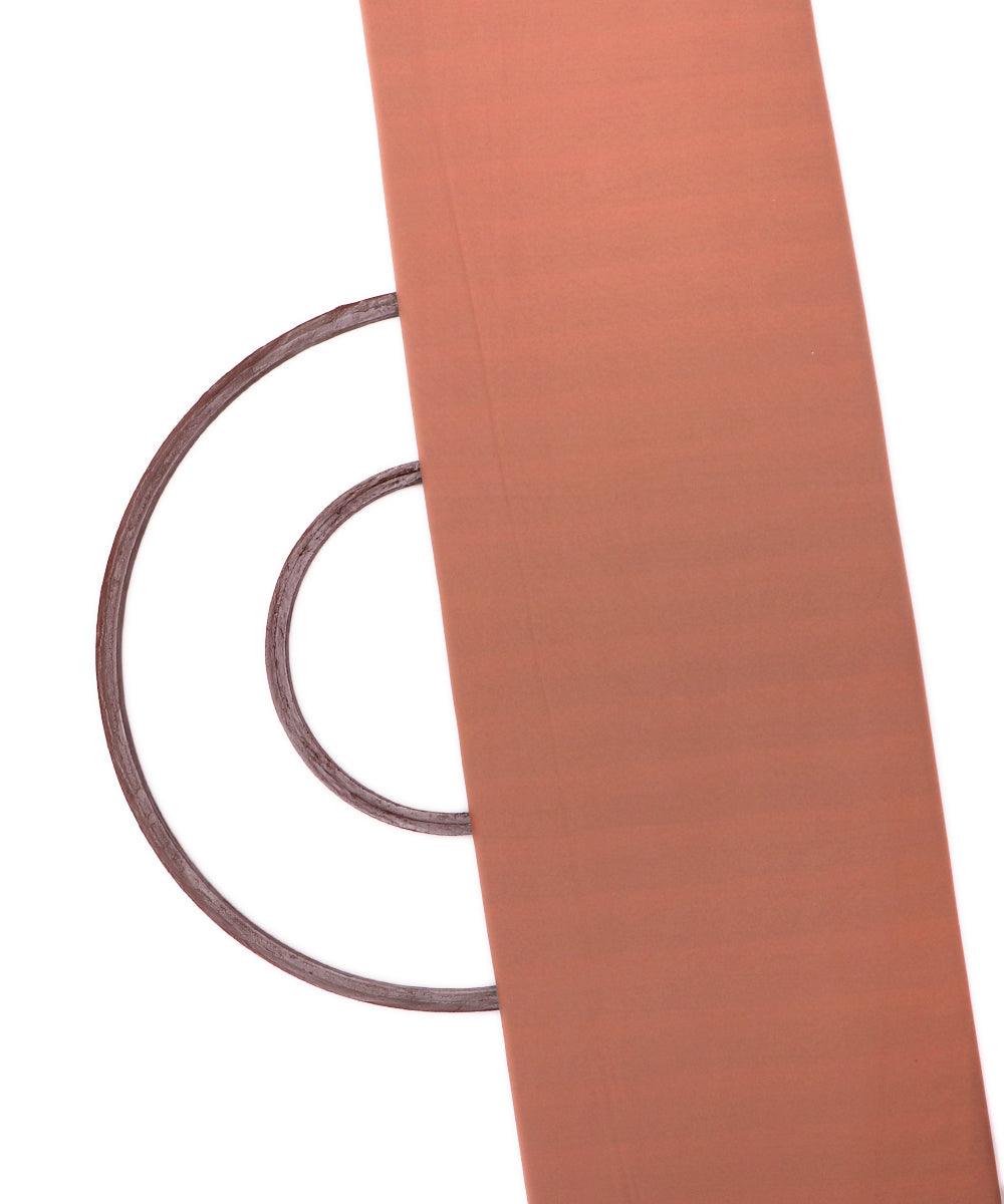 rose gold plain crepe fabric 1
