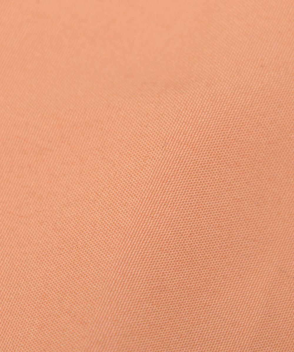 peach plain crepe fabric 1