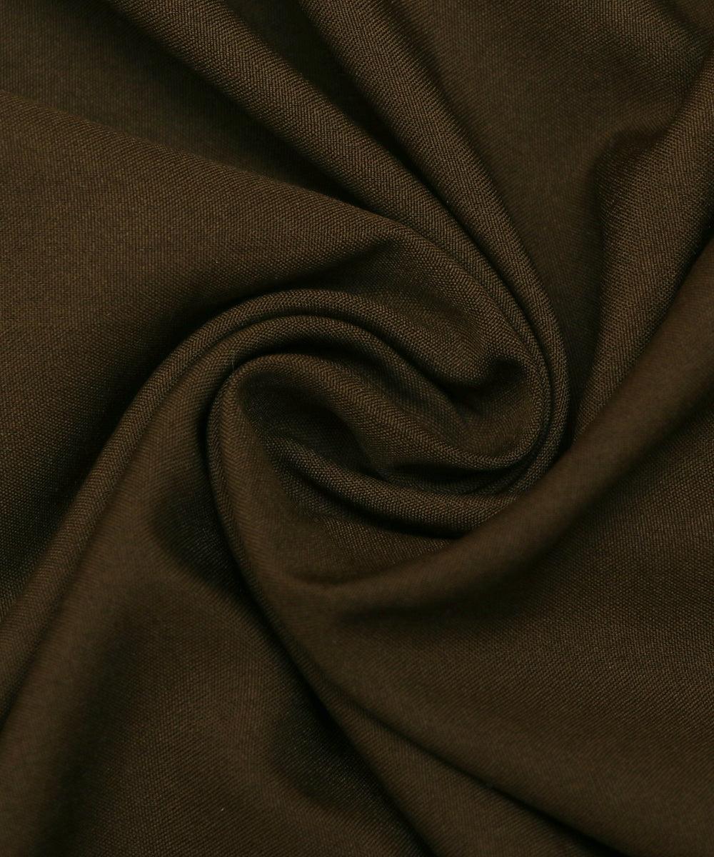 olive plain crepe fabric