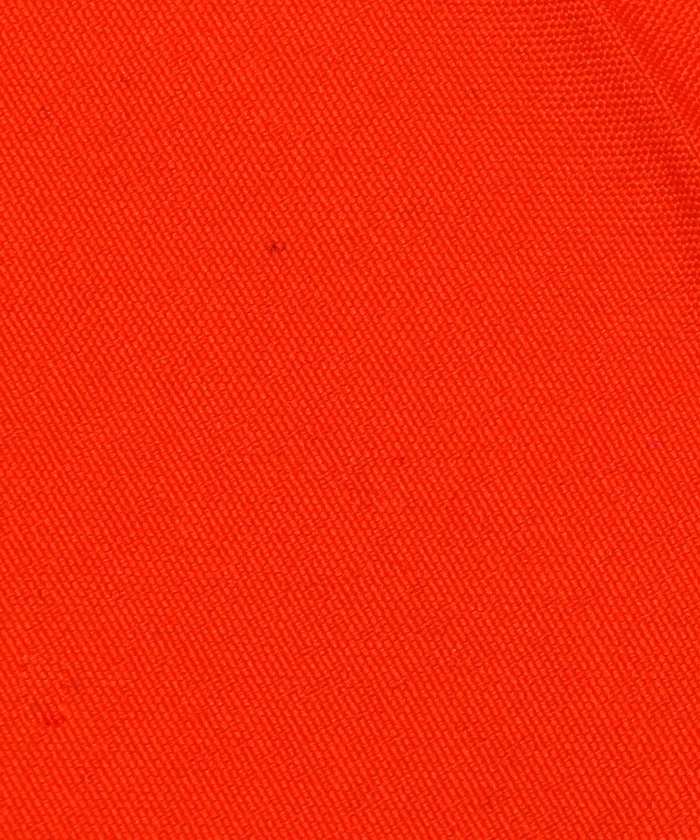 orange plain crepe fabric 1