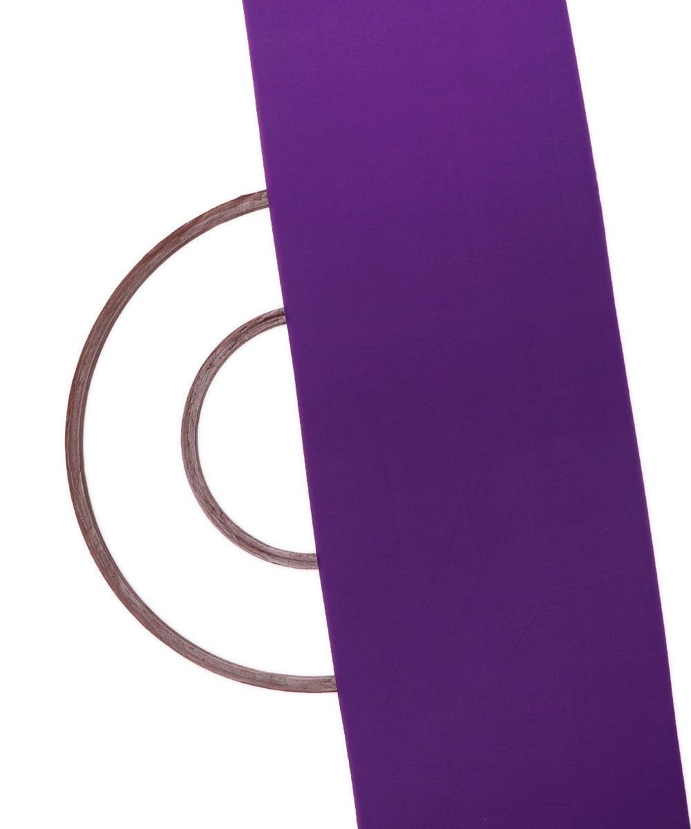 purple plain crepe fabric 1