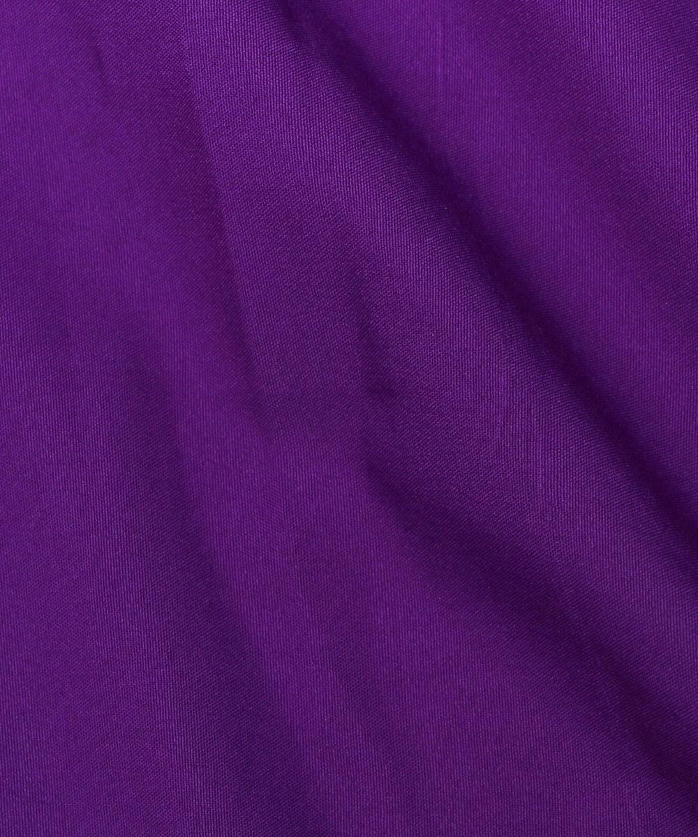 purple plain crepe fabric 1
