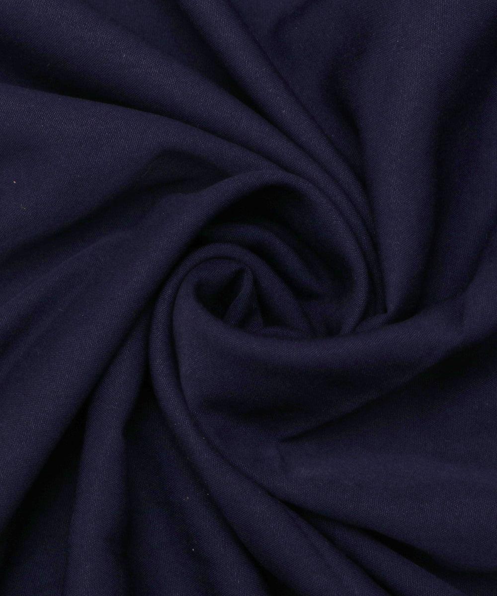 navy blue plain crepe fabric