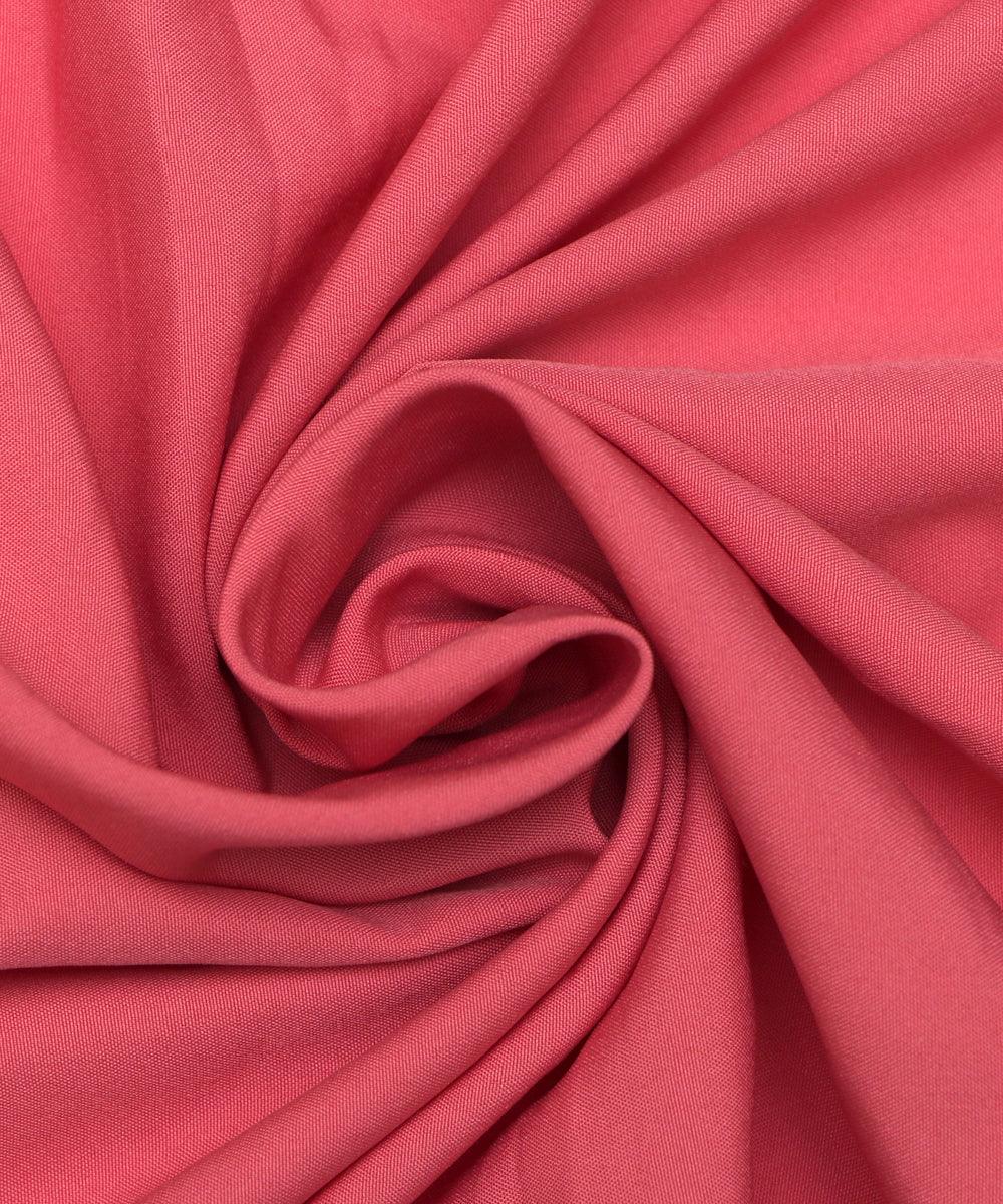 rose pink plain crepe fabric