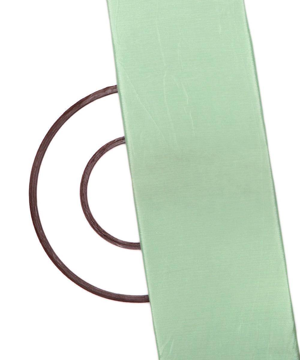 light green plain chinon silk fabric