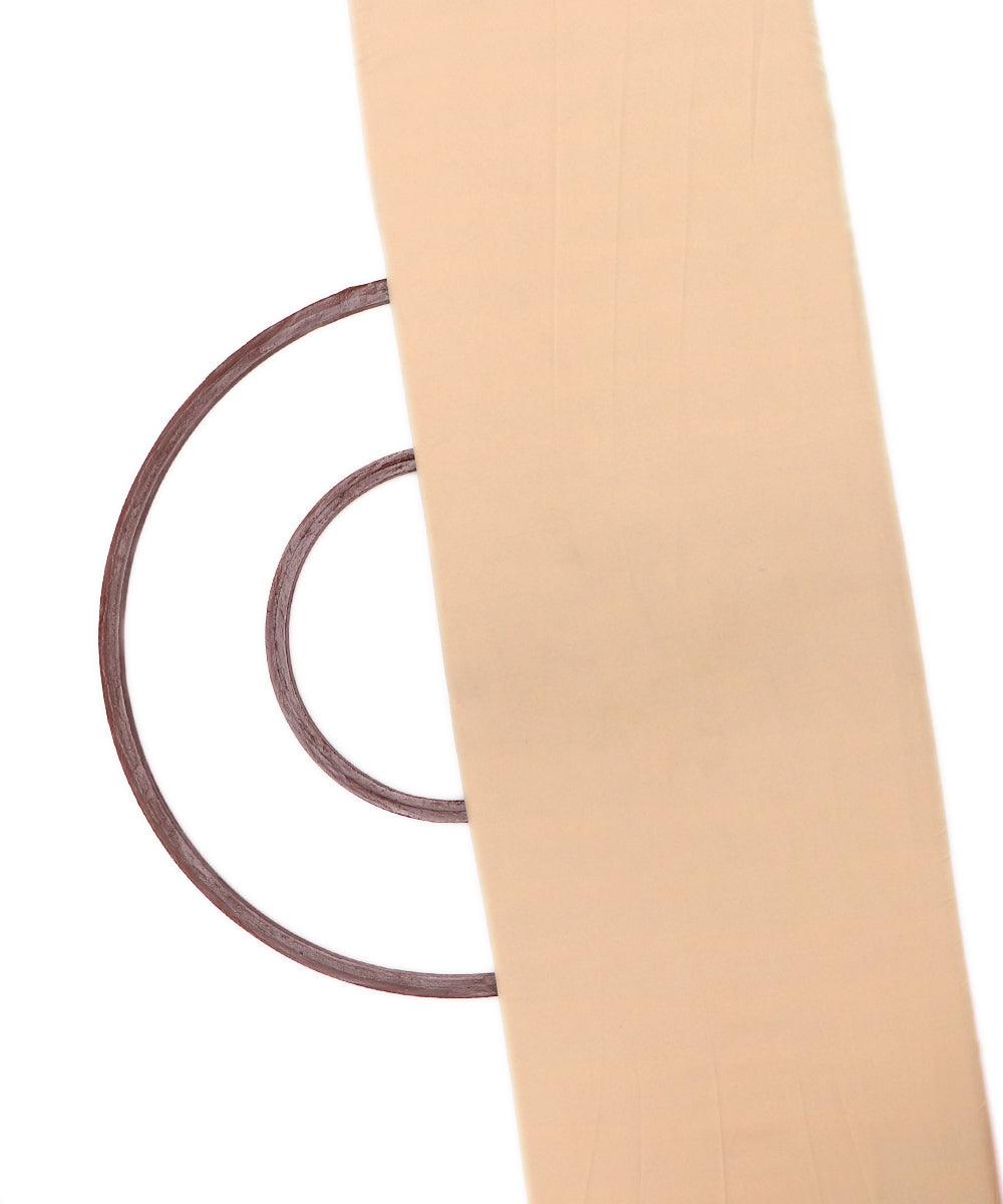 ivory plain crepe fabric