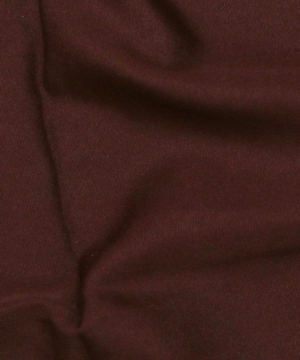 brown plain crepe fabric 1